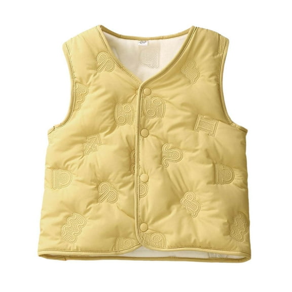 Daznico Boys Winter Vest Kids Warm Padded Sleeveless Jacket Thermal Inner Layer Thickened Coat for Toddler Children Outdoor,Kids Winter Coat,12-18 Months