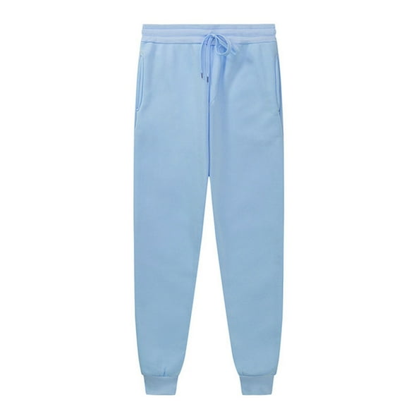 Daznico Cargo Pants for Men - Men and Women Leisure Solid Color Pants Trousers - Sweatpants for Men,Color:Blue,Size:L