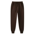 thumbnail image 1 of Daznico Cargo Pants for Men - Men and Women Leisure Solid Color Pants Trousers - Sweatpants for Men,Color:Coffee,Size:L, 1 of 2