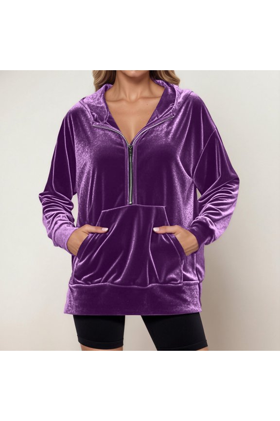 Casual Hooded Sweatshirt Long Sleeve Korean Style Top Soft Comfortable Streetwear Outerwear for Daily Wear,Sweatshirt for Women,S