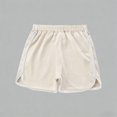 thumbnail image 1 of Daznico Cotton Retro Track Shorts for Boys Girls Elastic Waist Summer Casual Kids Shorts with White ,4-5 Years, 1 of 3