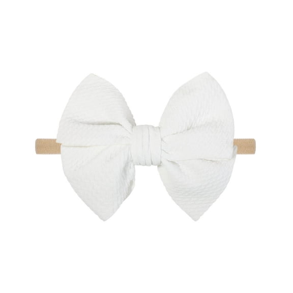 Daznico Elegant Bow Head Chain for Daily Wear Soft Nylon Elastic Headband Feminine Accessory for Festivals and Everyday Style,Valentines Day Gifts