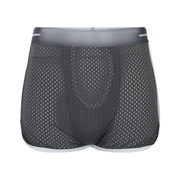 Daznico Everyday Wear Men's Breathable Mesh Shorts with Elastic Waistband for All Seasons – Lightweight Loose Fit Underwear Briefs for Daily Comfort and Versatility,Mens Underwear,XL