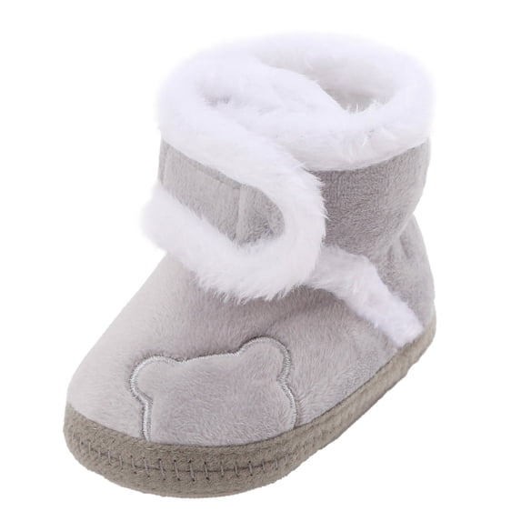 Daznico Fashionable Baby Boots Warm Flat Soft Sole Toddler Footwear for Girls and Boys,12-15 Months