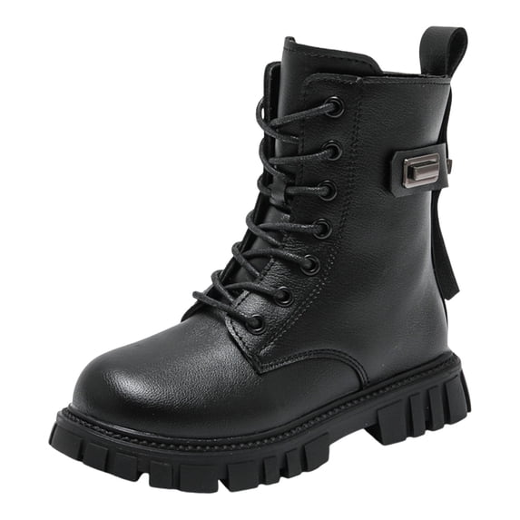 Daznico Fashionable High Top Boots for Girls with Thick Soft Sole Durable Comfortable Children Footwear,10.5-11 Years
