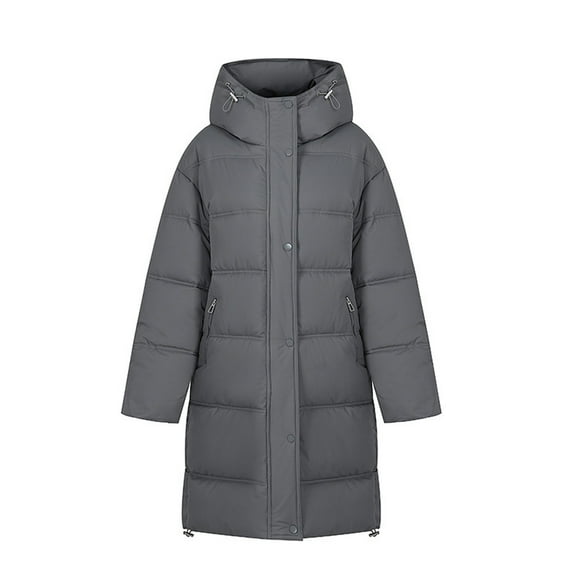 Daznico Fashionable and Solid Color Hooded Down Padded Jacket for Warm and Thick Loose Padded Jacket,Jackets for Women,XL