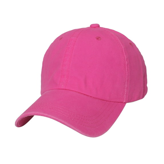 Daznico Female Summer Casual Solid Fluorescence Color Baseball Cap Adjustable Hat Visors Caps Sun Hat Womens Hot Pink