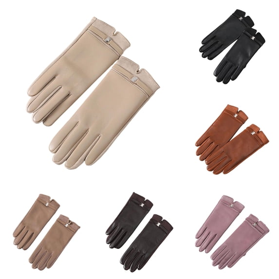 Daznico Lined Touchscreen Winter Gloves, Windproof Thermal Warm Handwear for Driving Shopping Walking Outdoor Sports Cold Weather Daily Casual Activities
