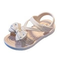 thumbnail image 1 of Daznico Girls Flat Sandals Soft Lightweight Comfortable Flower Design Children Summer Footwear,5.5-6 Years, 1 of 8