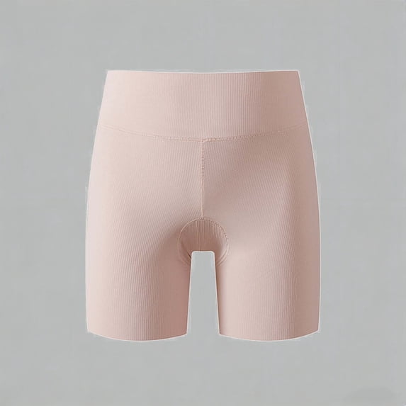 Daznico Girls Ribbed High Waist Biker Shorts Seamless Ice Silk Anti-Chafe Under Dress Safety Shorts Summer Wear,9-10 Years
