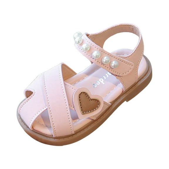 Daznico Girls Summer Sandals for Toddlers and Kids Comfortable Outdoor Play Footwear Lightweight Breathable Design,4.5-5 Years