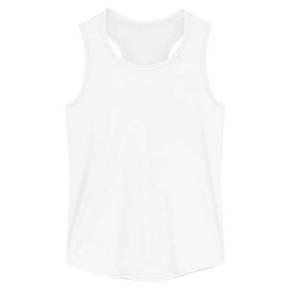 Daznico Girls Tank Tops for Summer Comfort Stretchy Sleeveless Casual Wear Soft Blend Breathable Loose Fit for Daily Outdoor Activities,13-14 Years