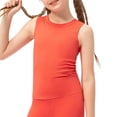 thumbnail image 1 of Daznico Girls Workout Tank Top Stretchy Yoga Vest for Kids Soft Breathable Athletic Tee Comfortable Activewear for Sports and Dance,11-12 Years, 1 of 8