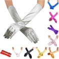 thumbnail image 1 of Daznico Gloves Womens Prom Opera Gloves Satin Wedding Long Bridal Evening Party Gloves/Mittens, 1 of 2