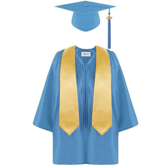 Daznico Gown Kids Preschool Kindergarten Shawl Cap Set Tassel Graduation Boys Outfits&Set,8-10 Years