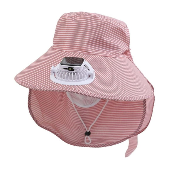 Daznico Hat with Fans Solar Power, Solar Fan Bucket Hat for Men Women UPF50  Sun Wide Brim Outdoor Sports Summer Fishing Hat with Technology, Solar Fan Hat, Solar Powered Fan Hat