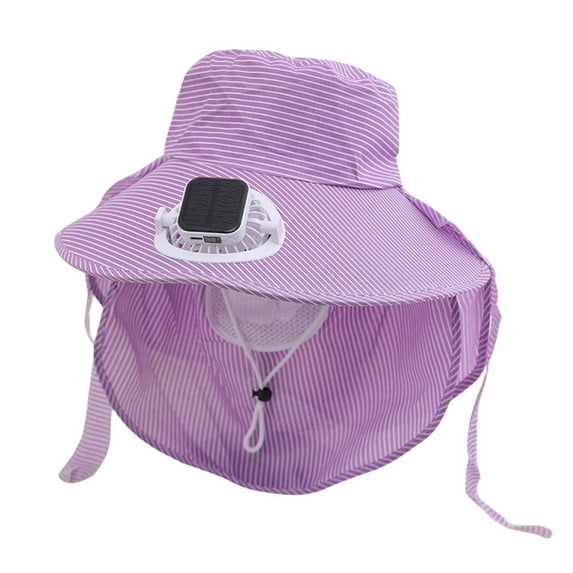 Daznico Hat with Fans Solar Power,Solar Fan Hat, Solar Fan Bucket Hat for Men Women UPF50+ Sun Wide Brim Outdoor Sports Summer Fishing Hat,Hat with Solar Fans Built in,Hat with Fans