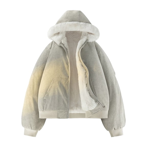 Daznico Jackets for Men,Hooded Winter Thickened Warm Jacket for Cold Weather Lined Durable Outerwear Casual Coat Functional Design for Outdoor Activities,Mens Winter Coats,Size:3XL