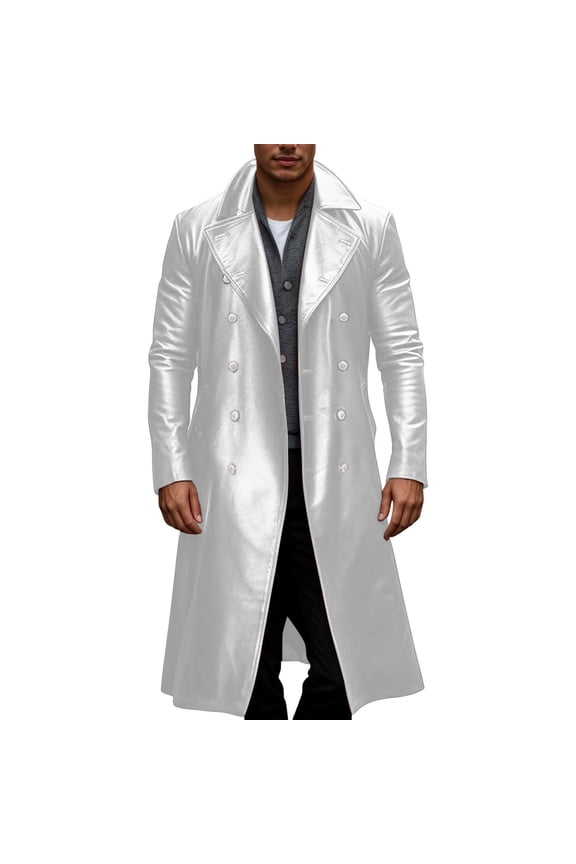 Jackets for Men,Leather Coat Classic Retro Outerwear for Winter Timeless Design Durable Leather Jacket with Distressed Finish and Comfortable Fit,Mens Winter Coats,Size:3XL