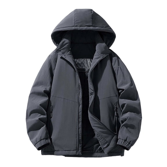 Daznico Jackets for Men,Fall/Winter Workwear Versatile Casual Jacket Thickened Jacket,Mens Winter Coats,Size:XL