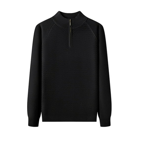 Daznico Jackets for Men,Turtleneck Sweater Coat Long Sleeve Knitwear Top Soft Warm Winter Pullover Casual Outwear Jacket,Mens Winter Coats,Size:M