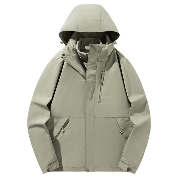 Daznico Jackets for Men,Winter Down Jacket Warm Insulated Coat with Hood for Cold Weather Outdoor Activities,Mens Winter Coats,Size:S