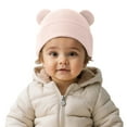 thumbnail image 1 of Daznico Kids Knitted Winter Hat with Bear Ears Soft Stretchy Warm Beanie Cozy Cap for Boys Girls Cute Toddler, 1 of 7