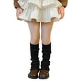 thumbnail image 1 of Daznico Kids Leg Warmers Knitted Leg Warmers Loose Socks Knee High Leg Warmers for Girls, 1 of 7