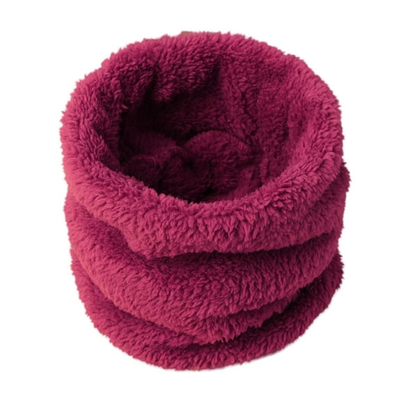 Daznico Kids Plush Scarf Neck Warmer, Velvet Lined Pullover Winter Scarf for Boys and Girls