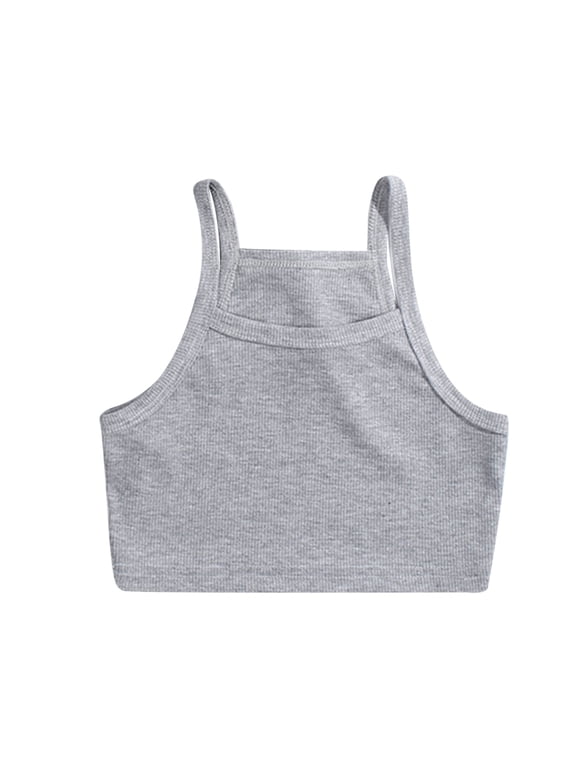Kids Toddler Baby Girls Spring Summer Solid Sleeveless Vest Clothing,2-3 Years