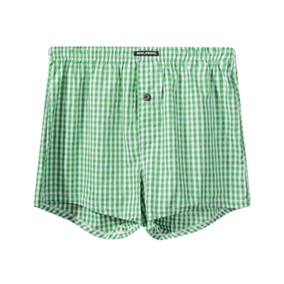 Daznico Men's Briefs Plaid Shorts Summer Breathable Pajama Pants for Everyday Comfort and Easy Sleepwear,Mens Underwear,XL