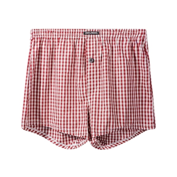 Daznico Men's Briefs Plaid Shorts Summer Breathable Pajama Pants for Everyday Comfort and Easy Sleepwear,Mens Underwear,XXL