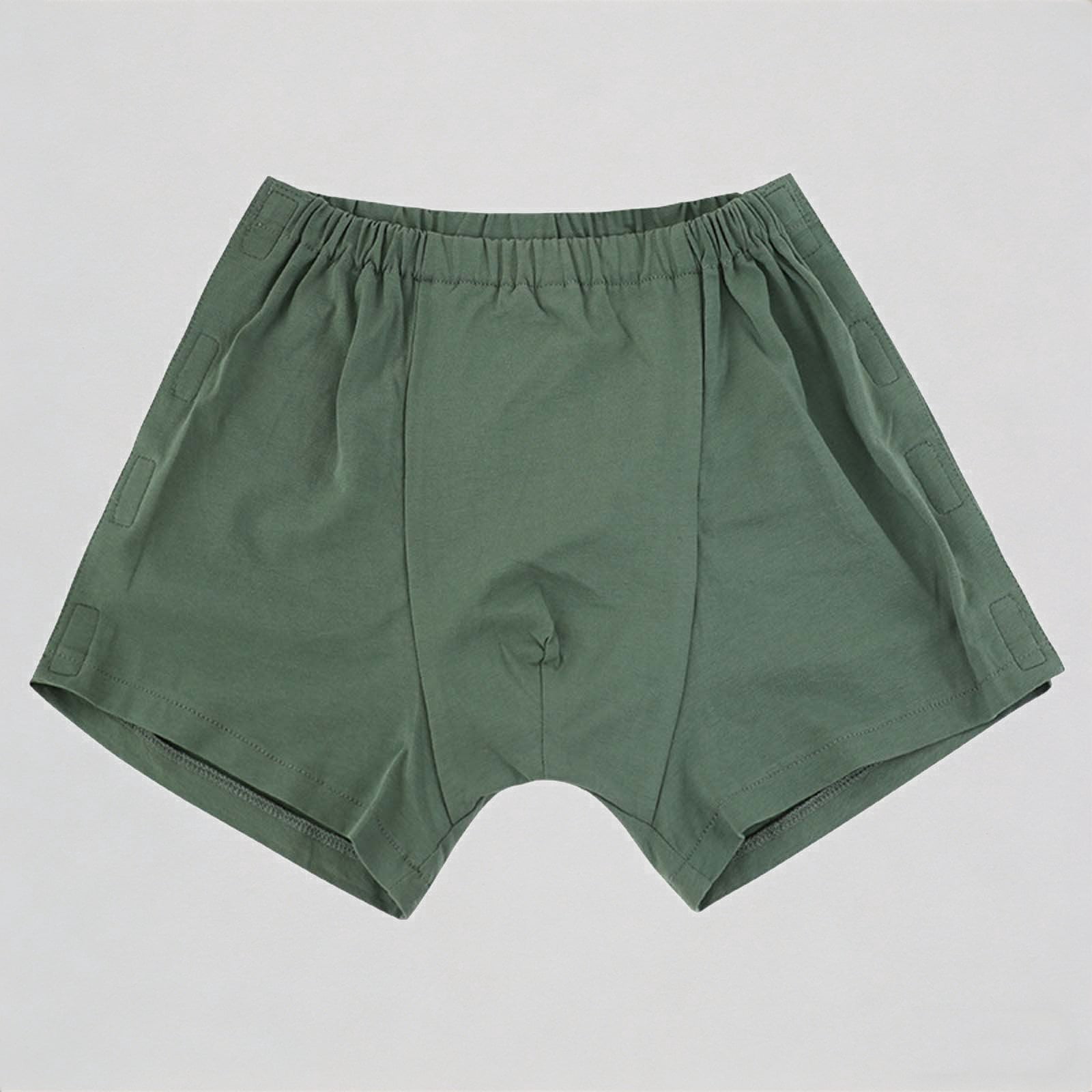 Daznico Men's Easy On Off Post Surgery Boxer Shorts Side Snap Closure ...