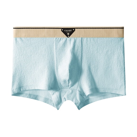 Daznico Men's Fashionable Ice Silk Soft Mid Waist Large Sized Breathable Underwear for Everyday Casual Comfort,Mens Underwear,M