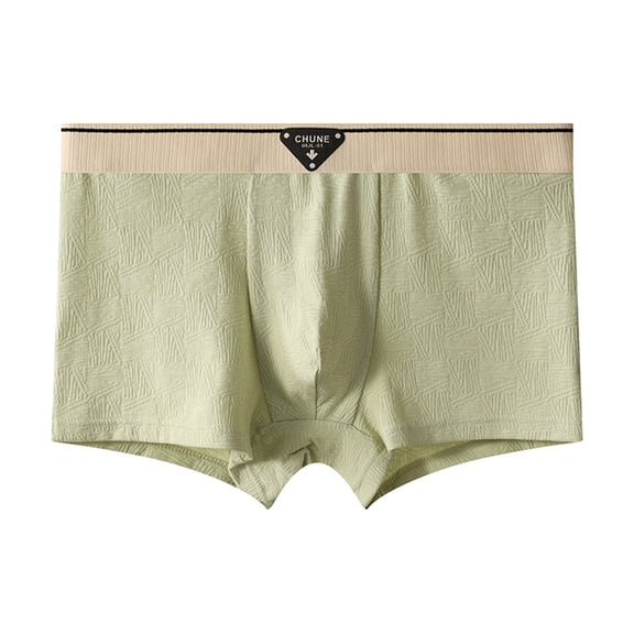 Daznico Men's Fashionable Ice Silk Soft Mid Waist Large Sized Breathable Underwear for Everyday Casual Comfort,Mens Underwear,M