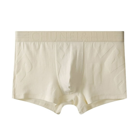 Daznico Men's Fashionable Ice Silk Soft Mid Waist Large Sized Breathable Underwear for Everyday Comfort and Casual Wear,Mens Underwear,M