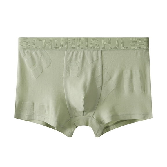 Daznico Men's Fashionable Ice Silk Soft Mid Waist Large Sized Breathable Underwear for Everyday Comfort and Casual Wear,Mens Underwear,M