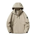 thumbnail image 1 of Daznico Men's Lightweight Hooded Jacket Long Sleeve Outdoor Casual Coat Spring Autumn Windbreaker All Season Versatile,Size:XS, 1 of 3
