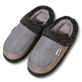 thumbnail image 1 of Daznico Men's Plush Slippers Non- Indoor House Shoes Closed-Toe Soft Warm Cozy Comfortable Flat Sole for Winter Home,Color:Grey,Sizeï¼12, 1 of 9