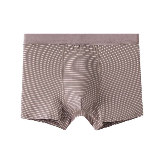 Daznico Men's Underwear Men's Loose Oversized Breathable Striped Flat Corner Pants Plus Size for Comfort and Fit,Mens Underwear,XXL