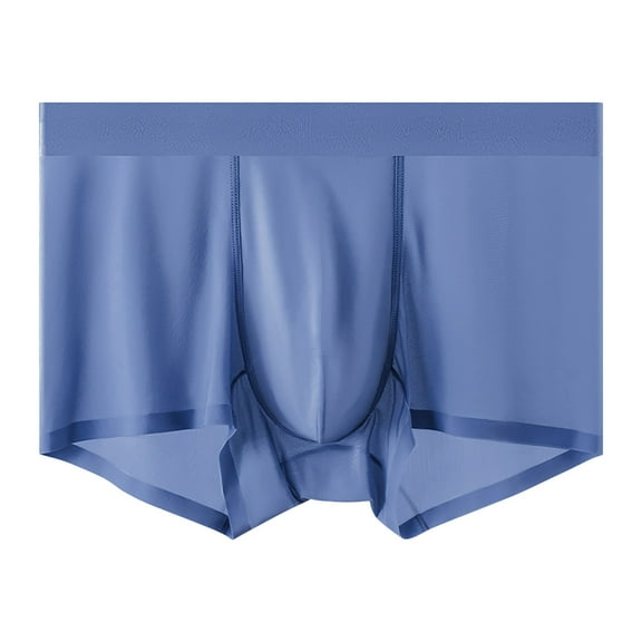 Daznico Men's Underwear Natural Silk Liner Briefs with Mid Rise Comfort and Stretch Breathable Ice Silk Fabric for Everyday Wear,Mens Underwear,3XL
