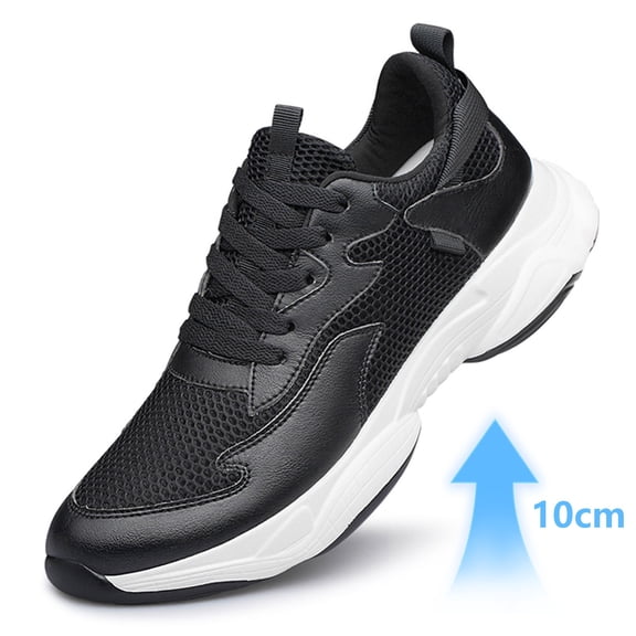 Daznico Mens Sneakers,10CM Elevated Height Solid Color Mesh Breathable Running Shoes Casual Sneakers ,Sneakers for Women,Size:6.5