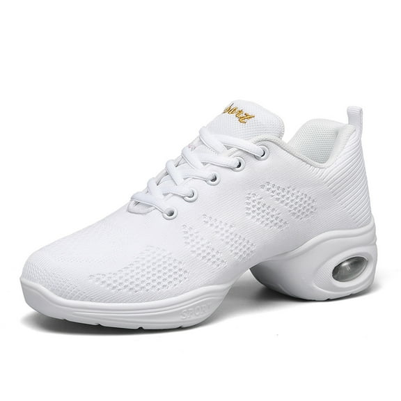 Daznico Mens Sneakers,Sports Jazz Shoes for Women Sports Dance Dance Training Shoes In Lace Laces Air Cushion Fitness Women Sneakers,Sneakers for Women,Size:6