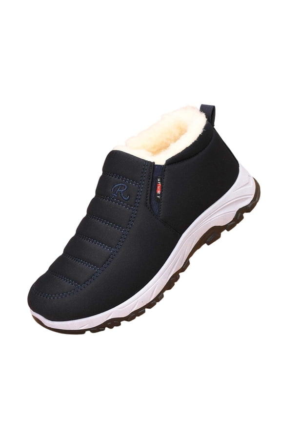 Mens Sneakers,Winter Thermal Lined Sneakers Soft Sole Comfortable Warm On Casual Sports Walking Shoes,Sneakers for Women,Size:8.5