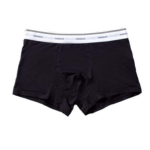 Daznico Mens Underwear - Breathable Solid Color Mid Waist Flat Angle Pants with European Size Four Corner Waistband,Mens Underwear,S