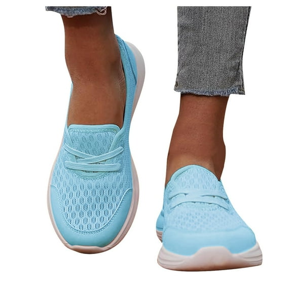 Daznico Mesh Shoes for Women - Women's Breathable Low Top Comfort Walking Shoes Stylish Ventilated and Non Sweaty Flat Soles for Daily Wear,Size 8.5