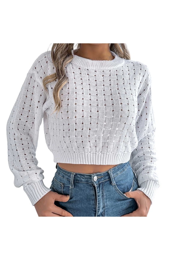 Open Back Button Down Long Sleeve Sweater Winter Soft Knitted Turtleneck Casual for Daily Wear ,Sweatshirt for Women,Sweaters for Women,S