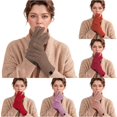 thumbnail image 1 of Daznico Plaid Pattern Knitted Touchscreen Gloves Thickened Lined Thermal Warm Hand Warmers for Daily Wear and Cold Weather Outdoor Activities, 1 of 5