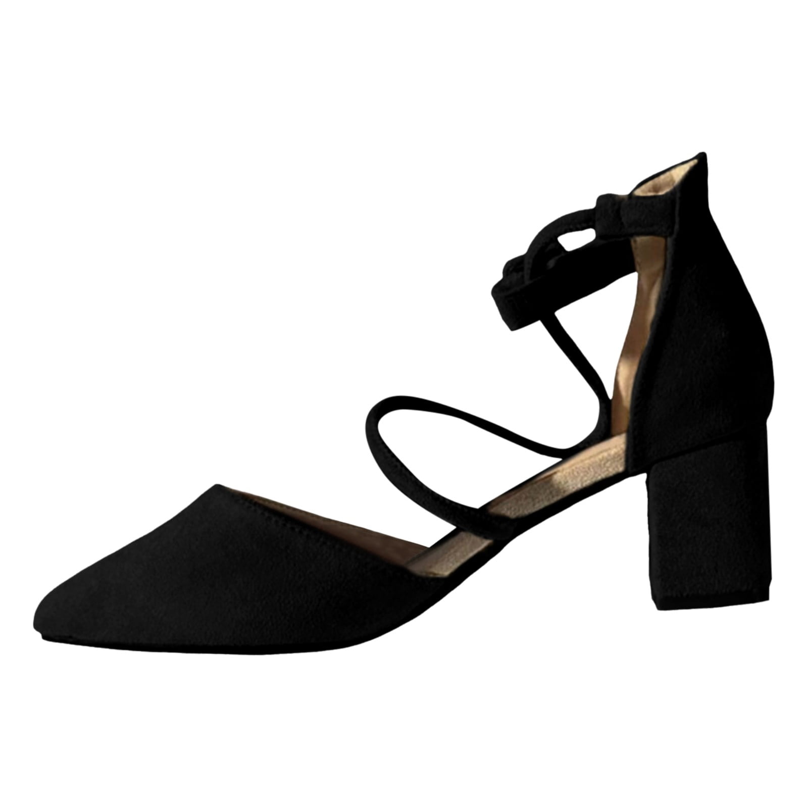 Daznico Sandals Women,One Line Buckle Pointed Toe High Heels Women's