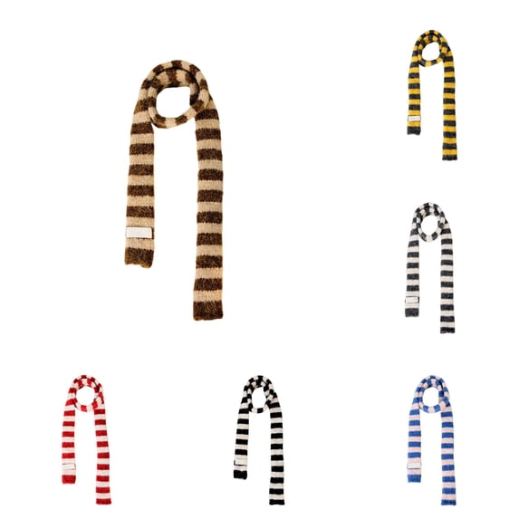 Daznico Scarf for Women, Elegant Knit Long Scarf for Autumn Winter Style Thin Neck Wrap Cozy Lightweight Decorative